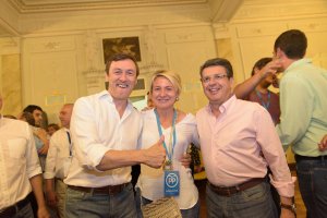 Los tres diputados electos del PP de Almería.