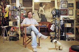 Manuel Martín Cuenca, en la librería madrileña Ocho y Medio.