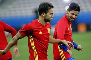 Nolito y Cesc.