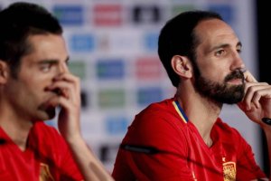 Bruno y Juanfran en rueda de prensa.