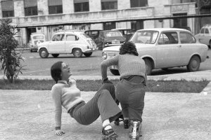 Plaza de López Falcón donde iba la juventud a pasar el rato en los años setenta.