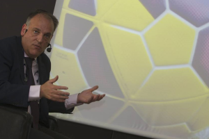 Javier Tebas, presidente de la Liga.