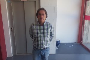 Andrés Fernández, este miércoles en la sede del Almería.