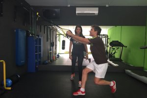 Corona en uno de los ejercicios.