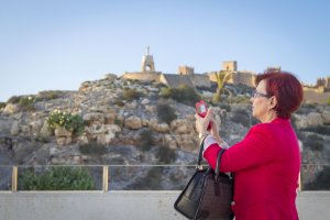 Imagen del Cerro de San Cristobal desde la azotea del CIP.