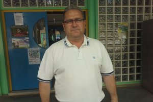 Vicente Puertas el sábado en Santo Domingo.