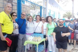 Juanjo Gutiérrez con todo el equipo de seguridad de la carrera.
