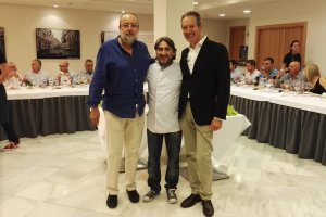 Antonio Rueda, Tony García y Agustín Santolaya