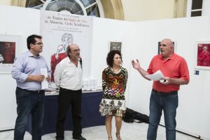 Visita de Antonio J. Rodríguez, Mª del Mar Mañas y Carlos Góngora con Andrés Molina.