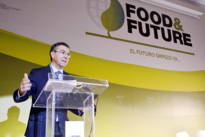 Eduardo Baamonde, presidente de Cajamar, durante su intervención.