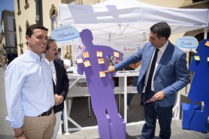 Imagen de la instalación desplegada para la campaña "Andalucia en Andalucía".