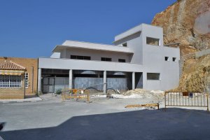 Estado de las obras del nuevo centro de salud en el casco urbano de Macael.