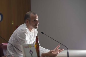 Soriano, el día que fue presentado como entrenador del Almería.