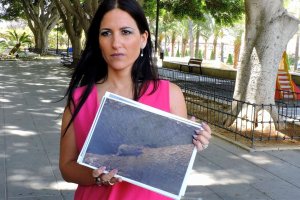 Denuncia gráfica de la concejal del PSOE, Inés Plaza de la presencia de roedores