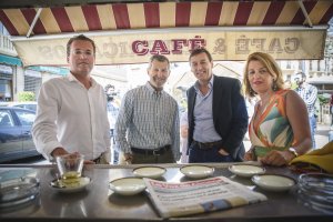 Diego Clemente, Julio Rodríguez, Rafael Hernando y Sonia Ferrer