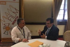 El diputado Antonio J. Rodríguez con José M. García, de Global Expand.