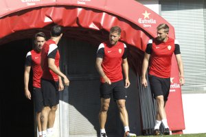 Jorge Morcillo saliendo al Estadio este jueves.