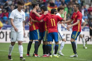 España pasó por encima de Corea del Sur.
