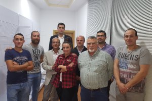 Foto de familia de la nueva agrupación de C´s en Berja.