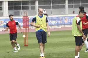 Entrenamiento del Almería.