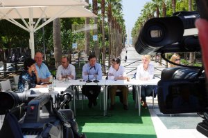 Acto con candidatos del PP, ayer.