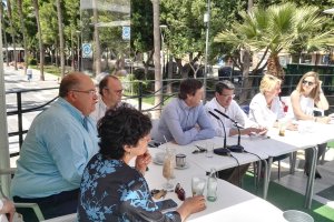 Candidatos del PP en la Rambla.