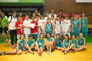 Los equipos de Almería en Málaga.