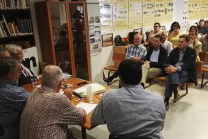 Reunión de la Mesa, ayer.