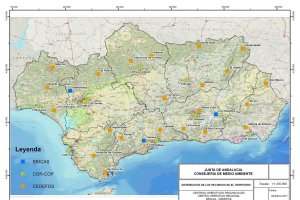 Distribución de los recursos del Plan Infoca en Andalucía.