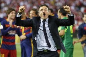 Luis Enrique estalla de alegría.