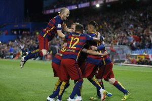 La celebración culé.