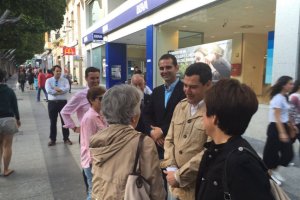 Moreno, en el Paseo de Almería.