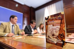 Díptico de las Jornadas Cervantinas de Canjáyar, en la presentación.