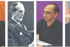 DESDE LA IZQUIERDA, Juan de Dios Ramírez Heredia,  José Martínez Azorín, David Bravo y Rafael Hernando.