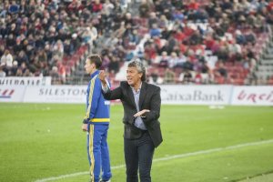 Pipo Goro, ya exentrenador del Almería.
