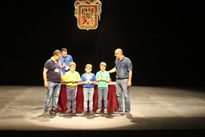 Entrega de los premios sub-8.