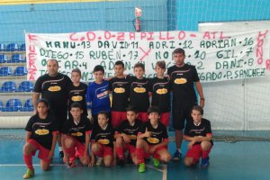 Los almerienses antes de comenzar el partido.