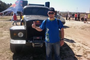 Cholo en una de sus visitas a las grandes pruebas nacionales.