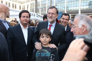 Rajoy, en su visita ayer a El Ejido.