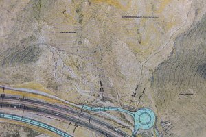 Plano de la zona, incluido en el proyecto, en el que se aprecian los accesos y las dos nuevas glorietas.