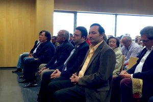 Trabalón y Tijeras, en primer término, durante la primera sesión del juicio