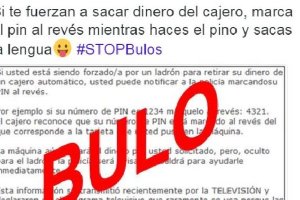 ¡Cuidado! es un bulo marcar el PIN al revés en el cajero automático en caso de problemas.