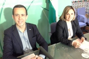 José María Martín y Francisca Pérez en rueda de prensa.