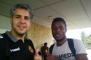 Jean Luc Assoubre a la salida del Hospital.