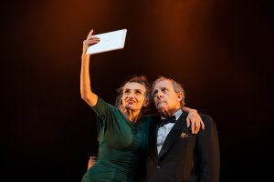 En la obra, Ángela Molina y Emilio Gutiérrez Caba son unos maduros Cleopatra y César.