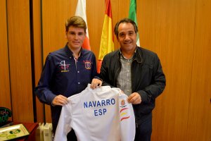 Javier Navarro y el concejal Juanjo Segura.