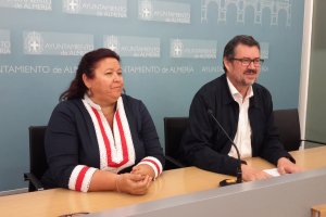 Amalia Román y Rafael Esteban en rueda de prensa