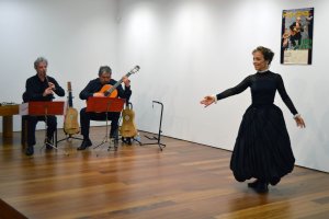 Actuación del Trío Yepes en el Museo de la Guitarra.