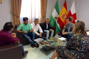 Recepción con el alcalde.