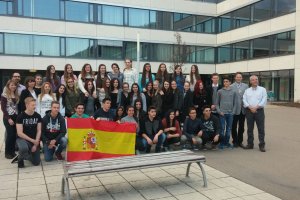 Foto de Familia a las puertas del Gymnasium Ebingen el último día